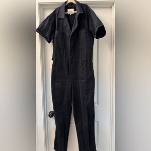 Pistola Black Cargo Short Sleeve Jumpsuit